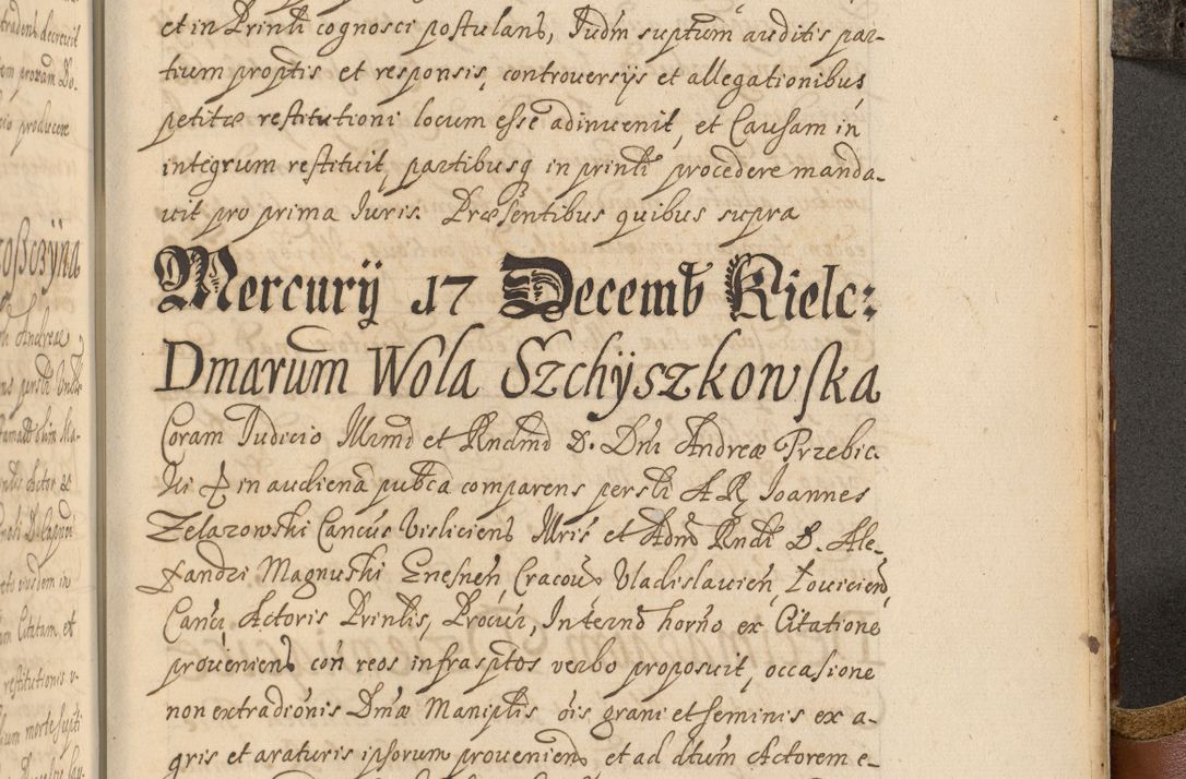 Zdjęcie nr 1084 dla obiektu archiwalnego: Acta actorum, decretorum, sententiarum, erectionum, fundationum, confirmationum, instiutionum, resignationum, constitutionum, provisionum, submissionum, quietationum, substitutionum, ordinationum, ingrossationum, prostestationum R. D. Andreae Trzebicki, episcopi Cracoviensis, ducis Severiae in a. D. 1658 et  1659 acticatorum. Volumen I 