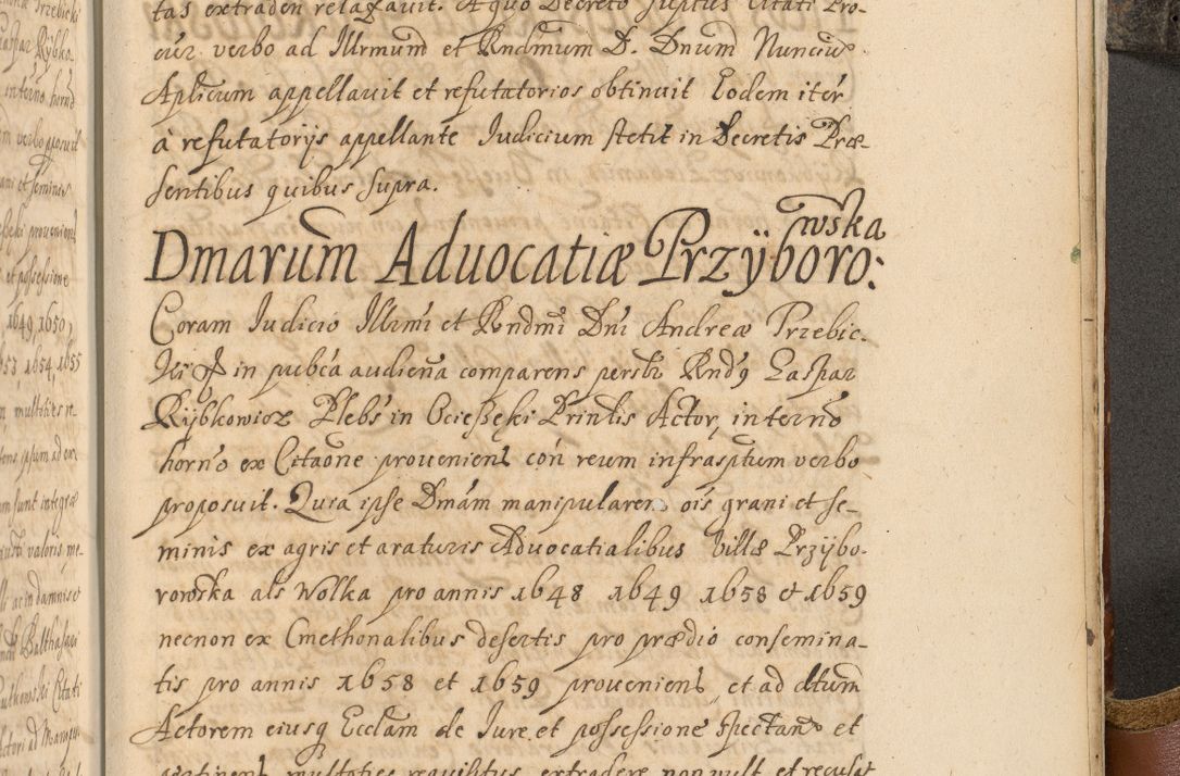 Zdjęcie nr 1080 dla obiektu archiwalnego: Acta actorum, decretorum, sententiarum, erectionum, fundationum, confirmationum, instiutionum, resignationum, constitutionum, provisionum, submissionum, quietationum, substitutionum, ordinationum, ingrossationum, prostestationum R. D. Andreae Trzebicki, episcopi Cracoviensis, ducis Severiae in a. D. 1658 et  1659 acticatorum. Volumen I 