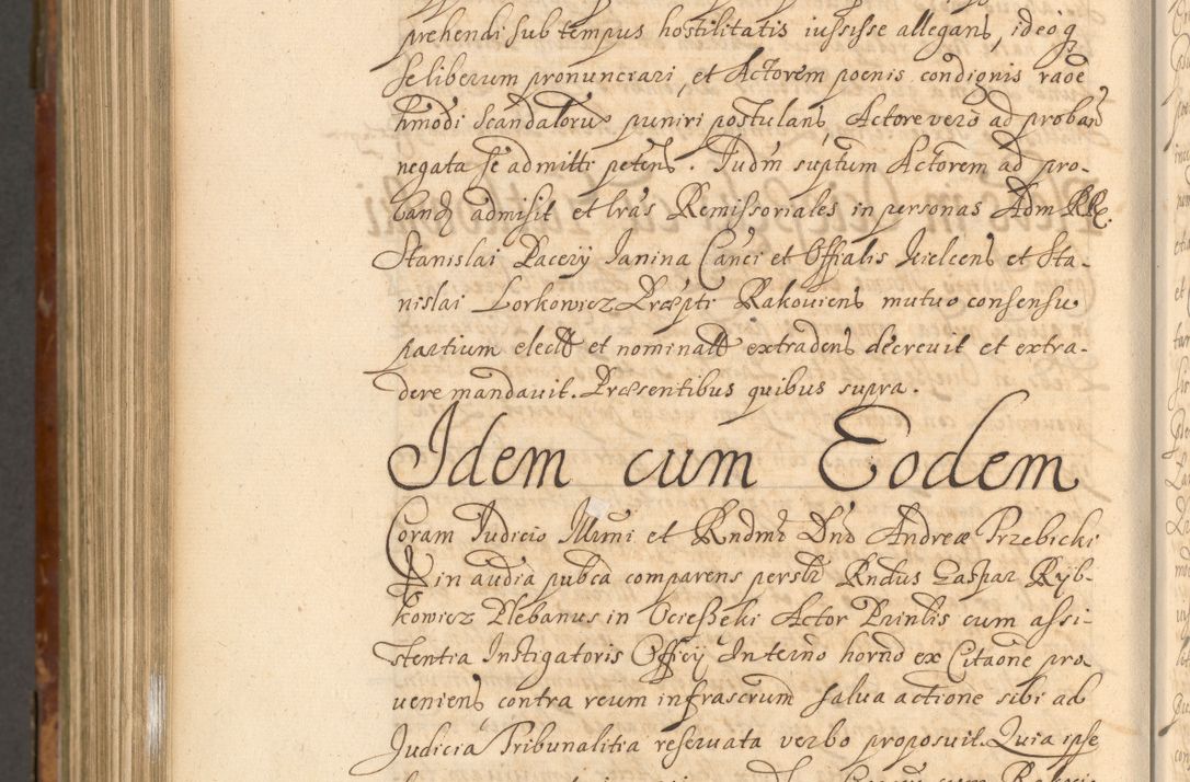 Zdjęcie nr 1077 dla obiektu archiwalnego: Acta actorum, decretorum, sententiarum, erectionum, fundationum, confirmationum, instiutionum, resignationum, constitutionum, provisionum, submissionum, quietationum, substitutionum, ordinationum, ingrossationum, prostestationum R. D. Andreae Trzebicki, episcopi Cracoviensis, ducis Severiae in a. D. 1658 et  1659 acticatorum. Volumen I 