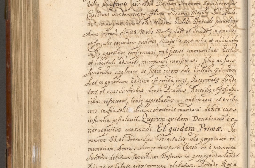Zdjęcie nr 1071 dla obiektu archiwalnego: Acta actorum, decretorum, sententiarum, erectionum, fundationum, confirmationum, instiutionum, resignationum, constitutionum, provisionum, submissionum, quietationum, substitutionum, ordinationum, ingrossationum, prostestationum R. D. Andreae Trzebicki, episcopi Cracoviensis, ducis Severiae in a. D. 1658 et  1659 acticatorum. Volumen I 