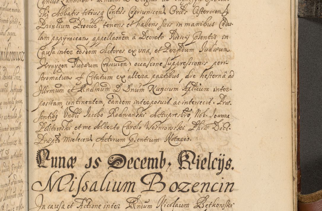 Zdjęcie nr 1066 dla obiektu archiwalnego: Acta actorum, decretorum, sententiarum, erectionum, fundationum, confirmationum, instiutionum, resignationum, constitutionum, provisionum, submissionum, quietationum, substitutionum, ordinationum, ingrossationum, prostestationum R. D. Andreae Trzebicki, episcopi Cracoviensis, ducis Severiae in a. D. 1658 et  1659 acticatorum. Volumen I 