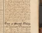 Zdjęcie nr 1066 dla obiektu archiwalnego: Acta actorum, decretorum, sententiarum, erectionum, fundationum, confirmationum, instiutionum, resignationum, constitutionum, provisionum, submissionum, quietationum, substitutionum, ordinationum, ingrossationum, prostestationum R. D. Andreae Trzebicki, episcopi Cracoviensis, ducis Severiae in a. D. 1658 et  1659 acticatorum. Volumen I 