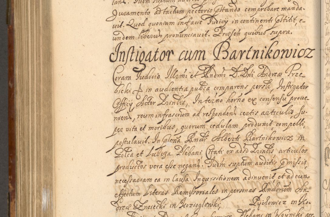 Zdjęcie nr 1065 dla obiektu archiwalnego: Acta actorum, decretorum, sententiarum, erectionum, fundationum, confirmationum, instiutionum, resignationum, constitutionum, provisionum, submissionum, quietationum, substitutionum, ordinationum, ingrossationum, prostestationum R. D. Andreae Trzebicki, episcopi Cracoviensis, ducis Severiae in a. D. 1658 et  1659 acticatorum. Volumen I 