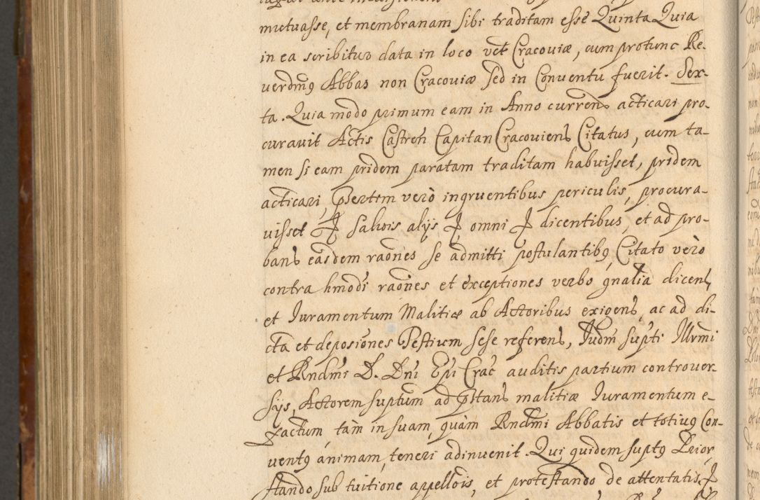 Zdjęcie nr 1061 dla obiektu archiwalnego: Acta actorum, decretorum, sententiarum, erectionum, fundationum, confirmationum, instiutionum, resignationum, constitutionum, provisionum, submissionum, quietationum, substitutionum, ordinationum, ingrossationum, prostestationum R. D. Andreae Trzebicki, episcopi Cracoviensis, ducis Severiae in a. D. 1658 et  1659 acticatorum. Volumen I 