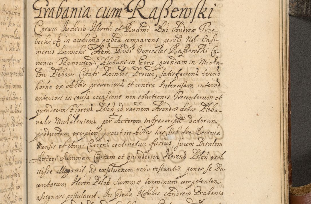 Zdjęcie nr 1058 dla obiektu archiwalnego: Acta actorum, decretorum, sententiarum, erectionum, fundationum, confirmationum, instiutionum, resignationum, constitutionum, provisionum, submissionum, quietationum, substitutionum, ordinationum, ingrossationum, prostestationum R. D. Andreae Trzebicki, episcopi Cracoviensis, ducis Severiae in a. D. 1658 et  1659 acticatorum. Volumen I 