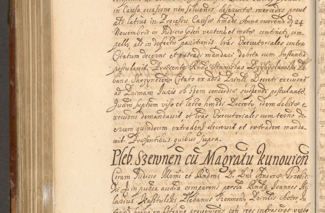 Zdjęcie nr 1055 dla obiektu archiwalnego: Acta actorum, decretorum, sententiarum, erectionum, fundationum, confirmationum, instiutionum, resignationum, constitutionum, provisionum, submissionum, quietationum, substitutionum, ordinationum, ingrossationum, prostestationum R. D. Andreae Trzebicki, episcopi Cracoviensis, ducis Severiae in a. D. 1658 et  1659 acticatorum. Volumen I 
