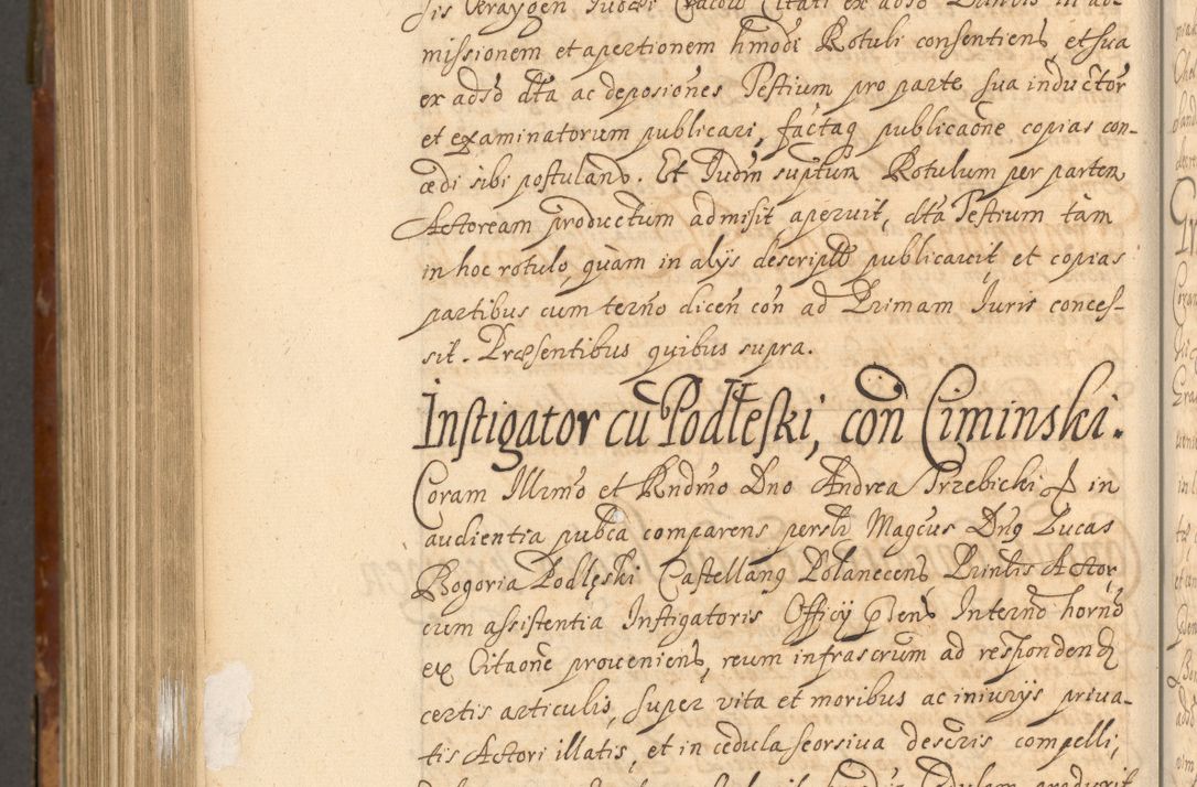 Zdjęcie nr 1053 dla obiektu archiwalnego: Acta actorum, decretorum, sententiarum, erectionum, fundationum, confirmationum, instiutionum, resignationum, constitutionum, provisionum, submissionum, quietationum, substitutionum, ordinationum, ingrossationum, prostestationum R. D. Andreae Trzebicki, episcopi Cracoviensis, ducis Severiae in a. D. 1658 et  1659 acticatorum. Volumen I 