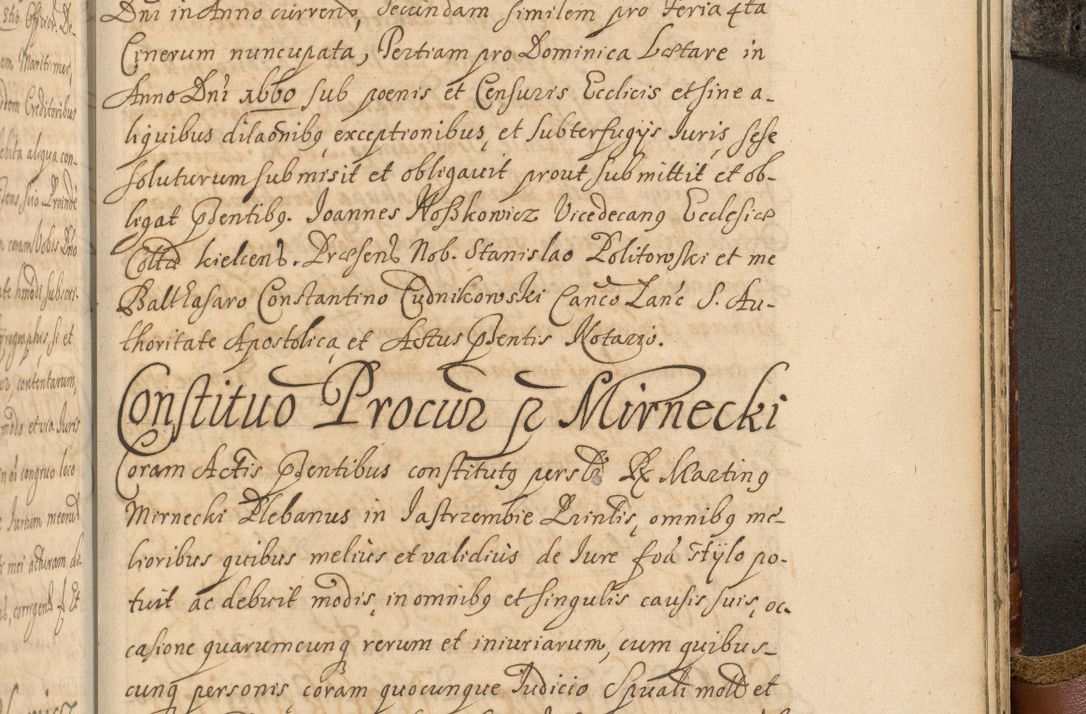Zdjęcie nr 1040 dla obiektu archiwalnego: Acta actorum, decretorum, sententiarum, erectionum, fundationum, confirmationum, instiutionum, resignationum, constitutionum, provisionum, submissionum, quietationum, substitutionum, ordinationum, ingrossationum, prostestationum R. D. Andreae Trzebicki, episcopi Cracoviensis, ducis Severiae in a. D. 1658 et  1659 acticatorum. Volumen I 