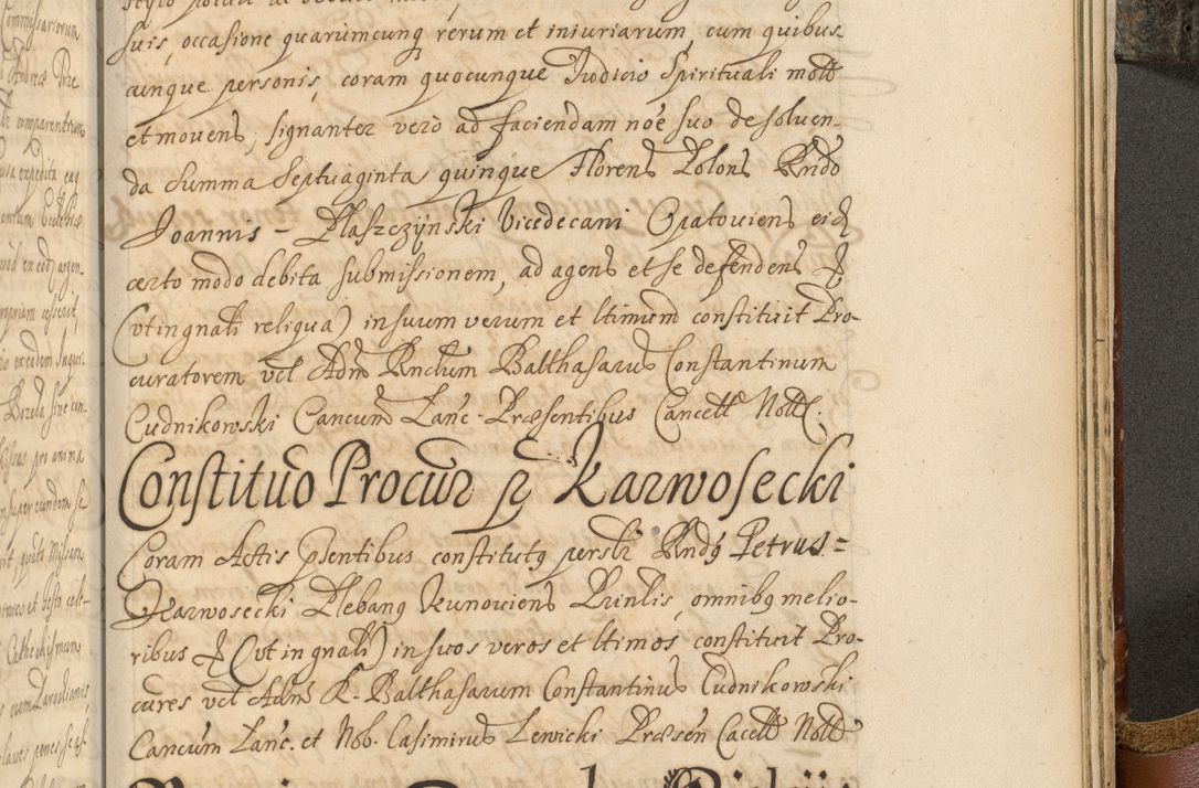 Zdjęcie nr 1034 dla obiektu archiwalnego: Acta actorum, decretorum, sententiarum, erectionum, fundationum, confirmationum, instiutionum, resignationum, constitutionum, provisionum, submissionum, quietationum, substitutionum, ordinationum, ingrossationum, prostestationum R. D. Andreae Trzebicki, episcopi Cracoviensis, ducis Severiae in a. D. 1658 et  1659 acticatorum. Volumen I 