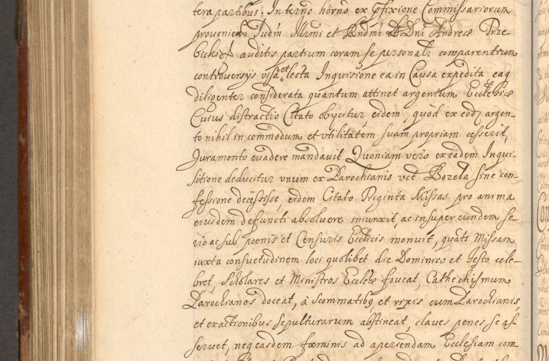 Zdjęcie nr 1033 dla obiektu archiwalnego: Acta actorum, decretorum, sententiarum, erectionum, fundationum, confirmationum, instiutionum, resignationum, constitutionum, provisionum, submissionum, quietationum, substitutionum, ordinationum, ingrossationum, prostestationum R. D. Andreae Trzebicki, episcopi Cracoviensis, ducis Severiae in a. D. 1658 et  1659 acticatorum. Volumen I 