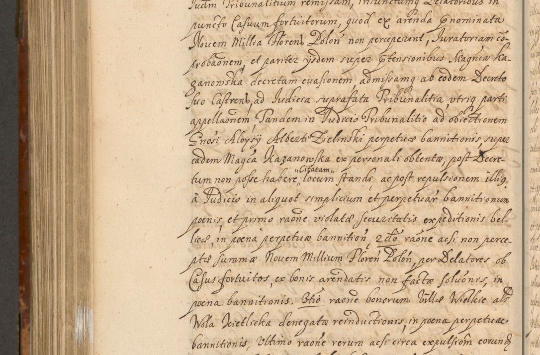 Zdjęcie nr 1027 dla obiektu archiwalnego: Acta actorum, decretorum, sententiarum, erectionum, fundationum, confirmationum, instiutionum, resignationum, constitutionum, provisionum, submissionum, quietationum, substitutionum, ordinationum, ingrossationum, prostestationum R. D. Andreae Trzebicki, episcopi Cracoviensis, ducis Severiae in a. D. 1658 et  1659 acticatorum. Volumen I 