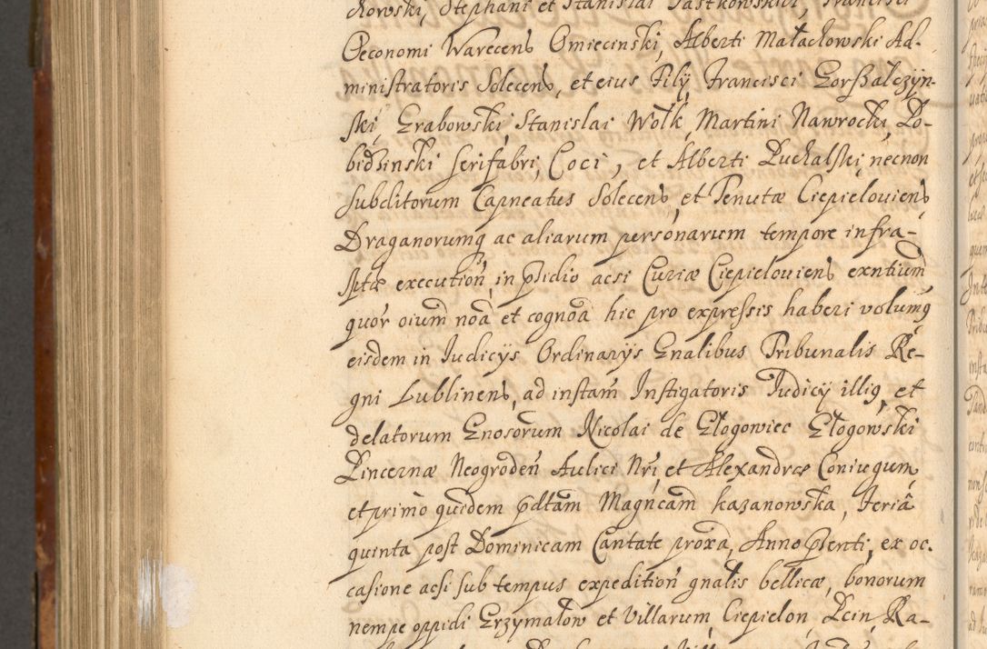 Zdjęcie nr 1025 dla obiektu archiwalnego: Acta actorum, decretorum, sententiarum, erectionum, fundationum, confirmationum, instiutionum, resignationum, constitutionum, provisionum, submissionum, quietationum, substitutionum, ordinationum, ingrossationum, prostestationum R. D. Andreae Trzebicki, episcopi Cracoviensis, ducis Severiae in a. D. 1658 et  1659 acticatorum. Volumen I 