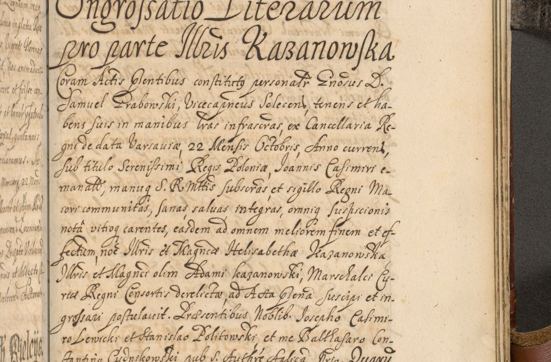 Zdjęcie nr 1024 dla obiektu archiwalnego: Acta actorum, decretorum, sententiarum, erectionum, fundationum, confirmationum, instiutionum, resignationum, constitutionum, provisionum, submissionum, quietationum, substitutionum, ordinationum, ingrossationum, prostestationum R. D. Andreae Trzebicki, episcopi Cracoviensis, ducis Severiae in a. D. 1658 et  1659 acticatorum. Volumen I 