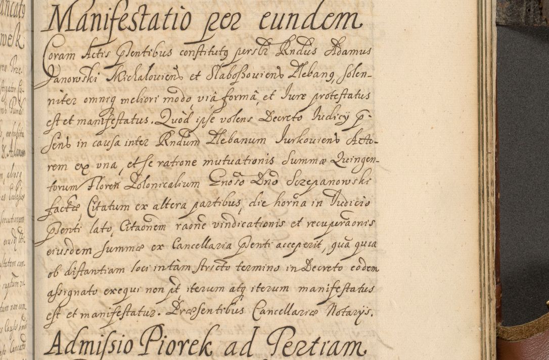 Zdjęcie nr 1016 dla obiektu archiwalnego: Acta actorum, decretorum, sententiarum, erectionum, fundationum, confirmationum, instiutionum, resignationum, constitutionum, provisionum, submissionum, quietationum, substitutionum, ordinationum, ingrossationum, prostestationum R. D. Andreae Trzebicki, episcopi Cracoviensis, ducis Severiae in a. D. 1658 et  1659 acticatorum. Volumen I 