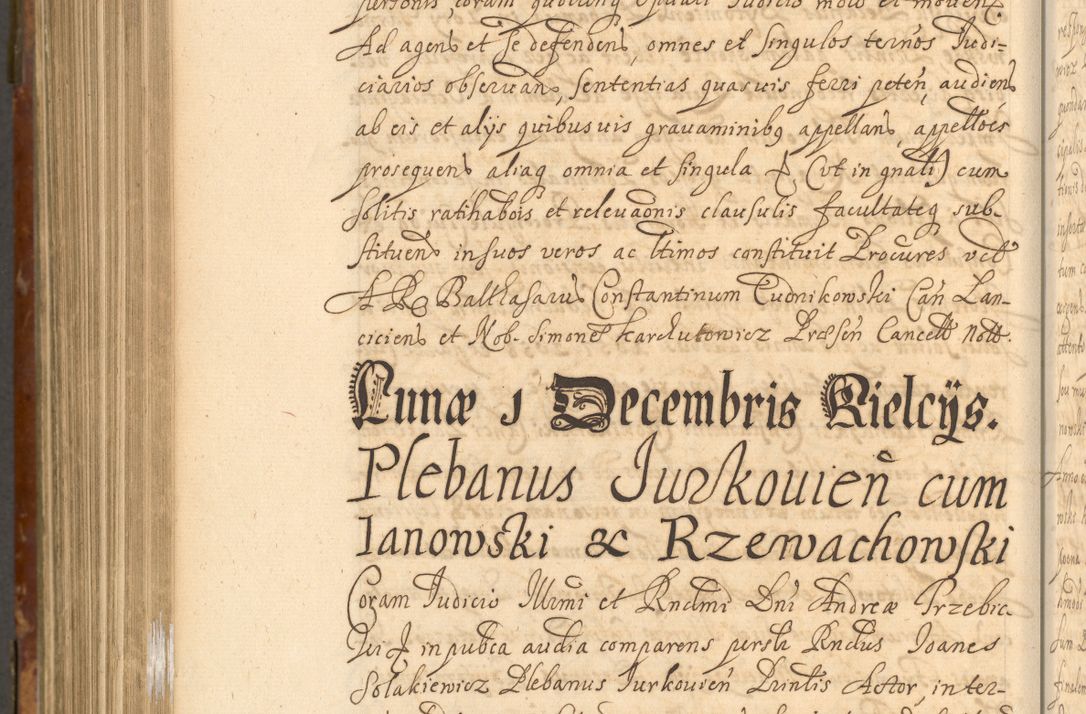 Zdjęcie nr 1005 dla obiektu archiwalnego: Acta actorum, decretorum, sententiarum, erectionum, fundationum, confirmationum, instiutionum, resignationum, constitutionum, provisionum, submissionum, quietationum, substitutionum, ordinationum, ingrossationum, prostestationum R. D. Andreae Trzebicki, episcopi Cracoviensis, ducis Severiae in a. D. 1658 et  1659 acticatorum. Volumen I 