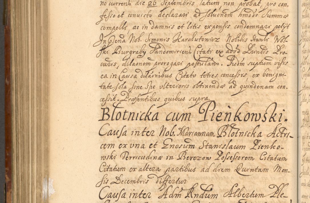 Zdjęcie nr 1003 dla obiektu archiwalnego: Acta actorum, decretorum, sententiarum, erectionum, fundationum, confirmationum, instiutionum, resignationum, constitutionum, provisionum, submissionum, quietationum, substitutionum, ordinationum, ingrossationum, prostestationum R. D. Andreae Trzebicki, episcopi Cracoviensis, ducis Severiae in a. D. 1658 et  1659 acticatorum. Volumen I 