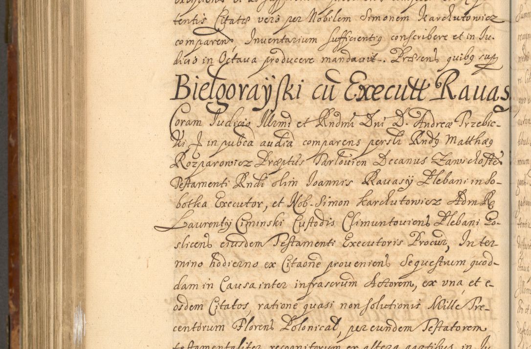 Zdjęcie nr 1001 dla obiektu archiwalnego: Acta actorum, decretorum, sententiarum, erectionum, fundationum, confirmationum, instiutionum, resignationum, constitutionum, provisionum, submissionum, quietationum, substitutionum, ordinationum, ingrossationum, prostestationum R. D. Andreae Trzebicki, episcopi Cracoviensis, ducis Severiae in a. D. 1658 et  1659 acticatorum. Volumen I 