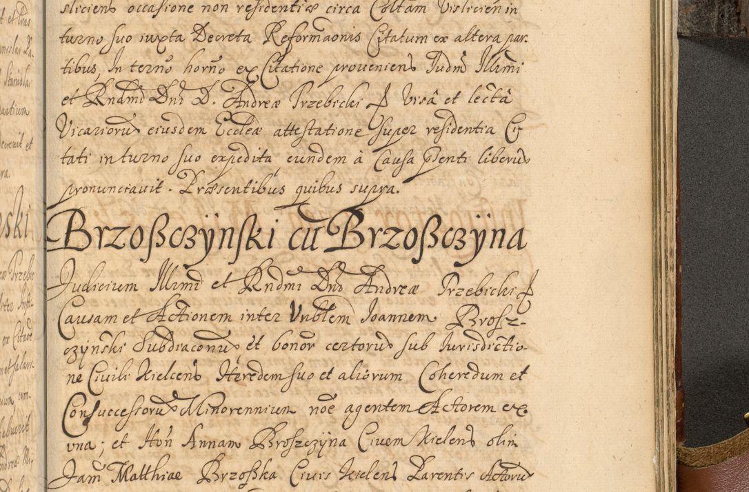 Zdjęcie nr 998 dla obiektu archiwalnego: Acta actorum, decretorum, sententiarum, erectionum, fundationum, confirmationum, instiutionum, resignationum, constitutionum, provisionum, submissionum, quietationum, substitutionum, ordinationum, ingrossationum, prostestationum R. D. Andreae Trzebicki, episcopi Cracoviensis, ducis Severiae in a. D. 1658 et  1659 acticatorum. Volumen I 