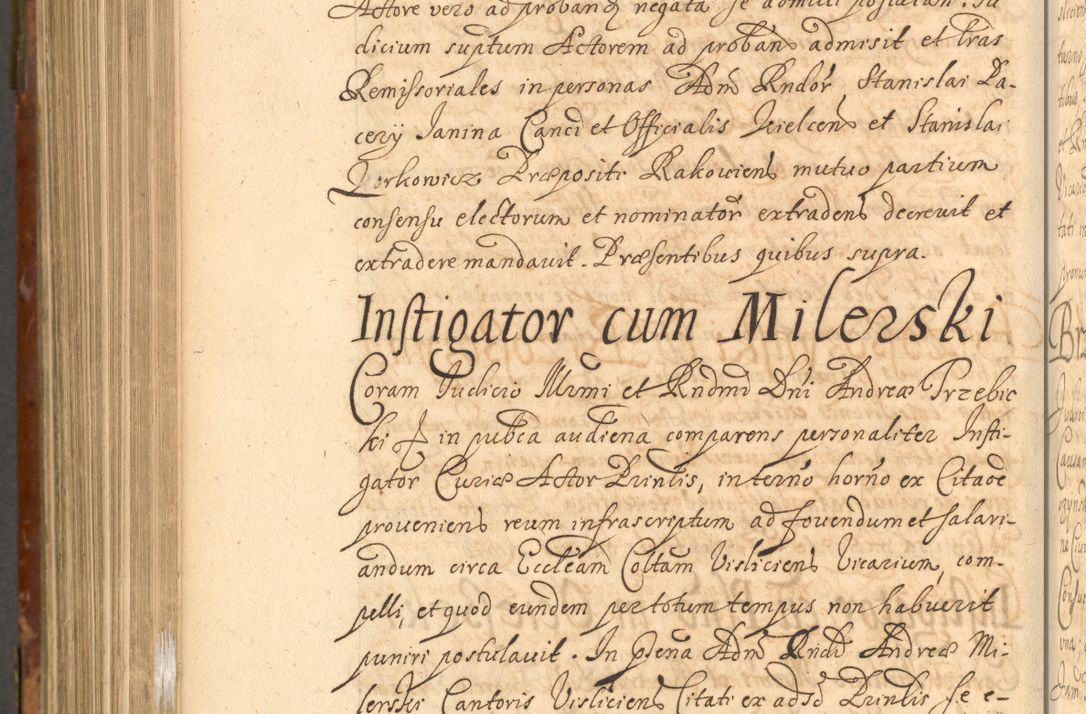 Zdjęcie nr 997 dla obiektu archiwalnego: Acta actorum, decretorum, sententiarum, erectionum, fundationum, confirmationum, instiutionum, resignationum, constitutionum, provisionum, submissionum, quietationum, substitutionum, ordinationum, ingrossationum, prostestationum R. D. Andreae Trzebicki, episcopi Cracoviensis, ducis Severiae in a. D. 1658 et  1659 acticatorum. Volumen I 