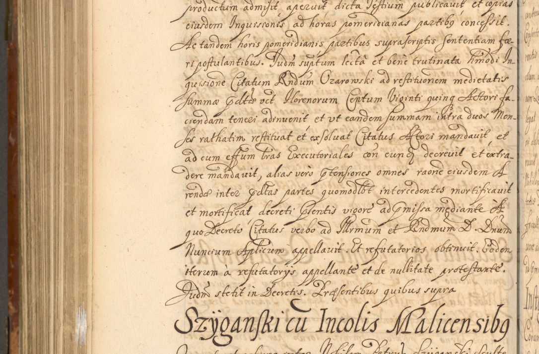 Zdjęcie nr 995 dla obiektu archiwalnego: Acta actorum, decretorum, sententiarum, erectionum, fundationum, confirmationum, instiutionum, resignationum, constitutionum, provisionum, submissionum, quietationum, substitutionum, ordinationum, ingrossationum, prostestationum R. D. Andreae Trzebicki, episcopi Cracoviensis, ducis Severiae in a. D. 1658 et  1659 acticatorum. Volumen I 