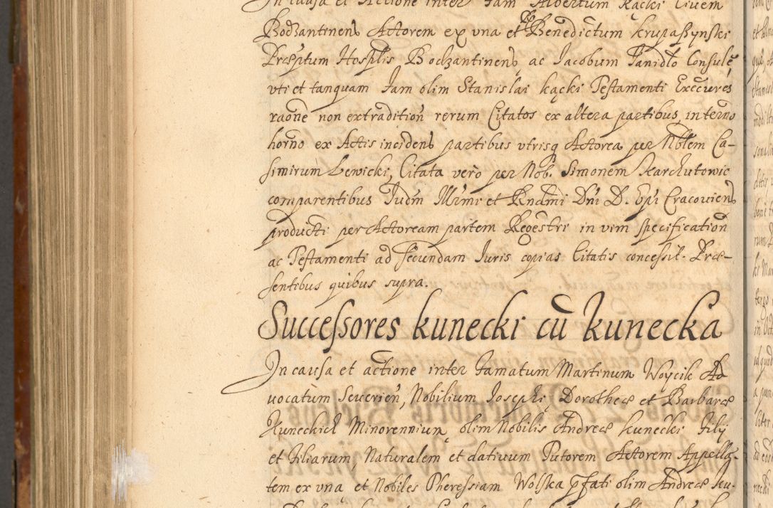 Zdjęcie nr 991 dla obiektu archiwalnego: Acta actorum, decretorum, sententiarum, erectionum, fundationum, confirmationum, instiutionum, resignationum, constitutionum, provisionum, submissionum, quietationum, substitutionum, ordinationum, ingrossationum, prostestationum R. D. Andreae Trzebicki, episcopi Cracoviensis, ducis Severiae in a. D. 1658 et  1659 acticatorum. Volumen I 