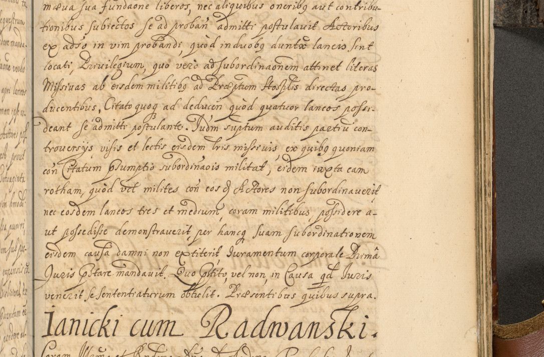 Zdjęcie nr 988 dla obiektu archiwalnego: Acta actorum, decretorum, sententiarum, erectionum, fundationum, confirmationum, instiutionum, resignationum, constitutionum, provisionum, submissionum, quietationum, substitutionum, ordinationum, ingrossationum, prostestationum R. D. Andreae Trzebicki, episcopi Cracoviensis, ducis Severiae in a. D. 1658 et  1659 acticatorum. Volumen I 