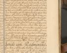 Zdjęcie nr 988 dla obiektu archiwalnego: Acta actorum, decretorum, sententiarum, erectionum, fundationum, confirmationum, instiutionum, resignationum, constitutionum, provisionum, submissionum, quietationum, substitutionum, ordinationum, ingrossationum, prostestationum R. D. Andreae Trzebicki, episcopi Cracoviensis, ducis Severiae in a. D. 1658 et  1659 acticatorum. Volumen I 