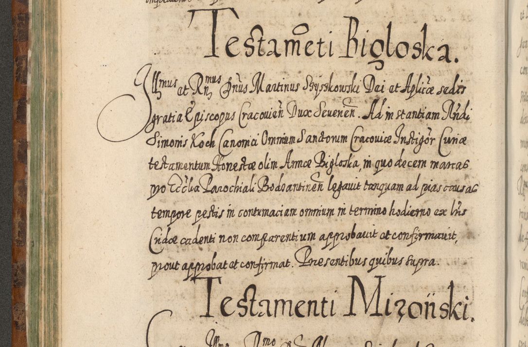 Zdjęcie nr 205 dla obiektu archiwalnego: Acta actorum, causarum spiritualium, civilium, criminalium, obligationum, quietationum, inscpritionum, cessionum, decimarum, testamentorum R. D. Martini Szyszkowski, episcopi Cracoviensis, ducis Severiensis in annis 1624 - 1626. Tomus tertius.