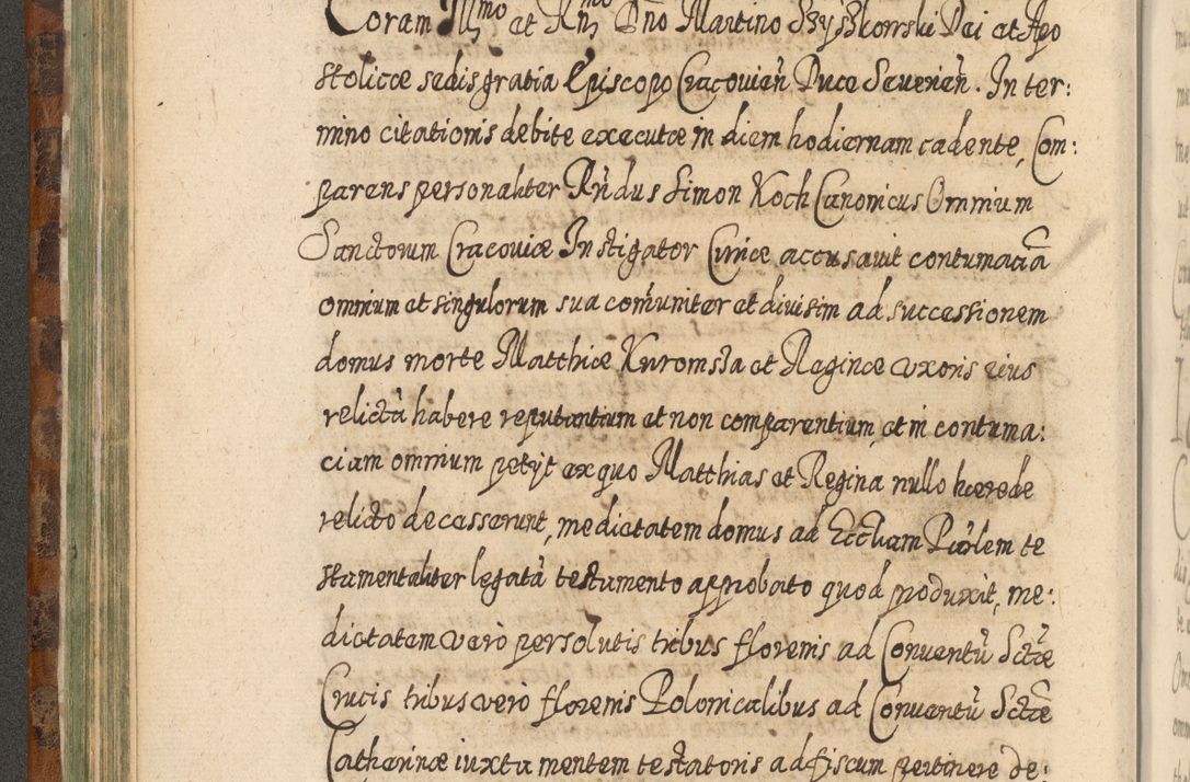 Zdjęcie nr 201 dla obiektu archiwalnego: Acta actorum, causarum spiritualium, civilium, criminalium, obligationum, quietationum, inscpritionum, cessionum, decimarum, testamentorum R. D. Martini Szyszkowski, episcopi Cracoviensis, ducis Severiensis in annis 1624 - 1626. Tomus tertius.