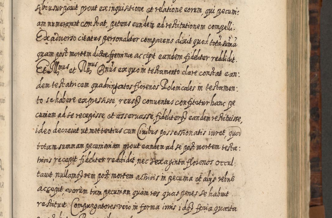 Zdjęcie nr 196 dla obiektu archiwalnego: Acta actorum, causarum spiritualium, civilium, criminalium, obligationum, quietationum, inscpritionum, cessionum, decimarum, testamentorum R. D. Martini Szyszkowski, episcopi Cracoviensis, ducis Severiensis in annis 1624 - 1626. Tomus tertius.