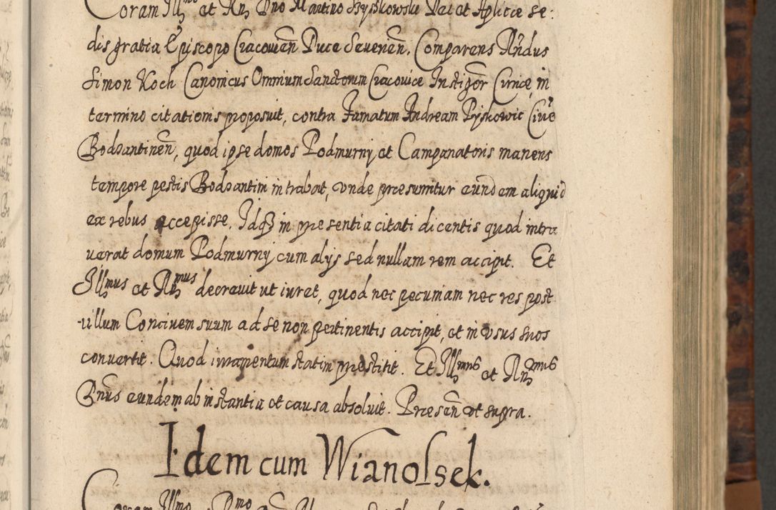 Zdjęcie nr 194 dla obiektu archiwalnego: Acta actorum, causarum spiritualium, civilium, criminalium, obligationum, quietationum, inscpritionum, cessionum, decimarum, testamentorum R. D. Martini Szyszkowski, episcopi Cracoviensis, ducis Severiensis in annis 1624 - 1626. Tomus tertius.
