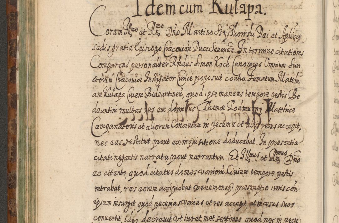 Zdjęcie nr 193 dla obiektu archiwalnego: Acta actorum, causarum spiritualium, civilium, criminalium, obligationum, quietationum, inscpritionum, cessionum, decimarum, testamentorum R. D. Martini Szyszkowski, episcopi Cracoviensis, ducis Severiensis in annis 1624 - 1626. Tomus tertius.