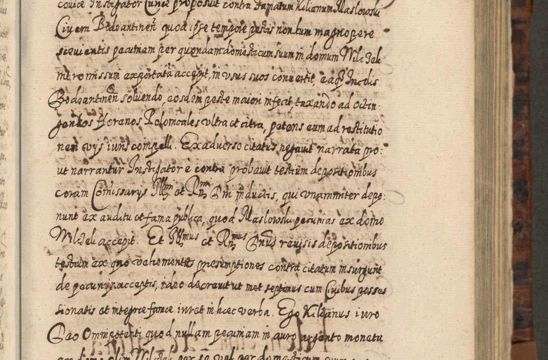 Zdjęcie nr 190 dla obiektu archiwalnego: Acta actorum, causarum spiritualium, civilium, criminalium, obligationum, quietationum, inscpritionum, cessionum, decimarum, testamentorum R. D. Martini Szyszkowski, episcopi Cracoviensis, ducis Severiensis in annis 1624 - 1626. Tomus tertius.