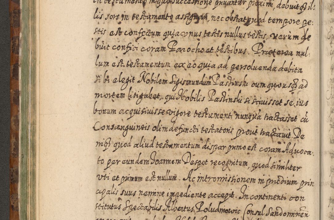 Zdjęcie nr 179 dla obiektu archiwalnego: Acta actorum, causarum spiritualium, civilium, criminalium, obligationum, quietationum, inscpritionum, cessionum, decimarum, testamentorum R. D. Martini Szyszkowski, episcopi Cracoviensis, ducis Severiensis in annis 1624 - 1626. Tomus tertius.