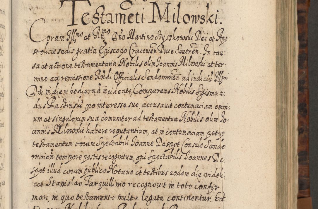 Zdjęcie nr 178 dla obiektu archiwalnego: Acta actorum, causarum spiritualium, civilium, criminalium, obligationum, quietationum, inscpritionum, cessionum, decimarum, testamentorum R. D. Martini Szyszkowski, episcopi Cracoviensis, ducis Severiensis in annis 1624 - 1626. Tomus tertius.