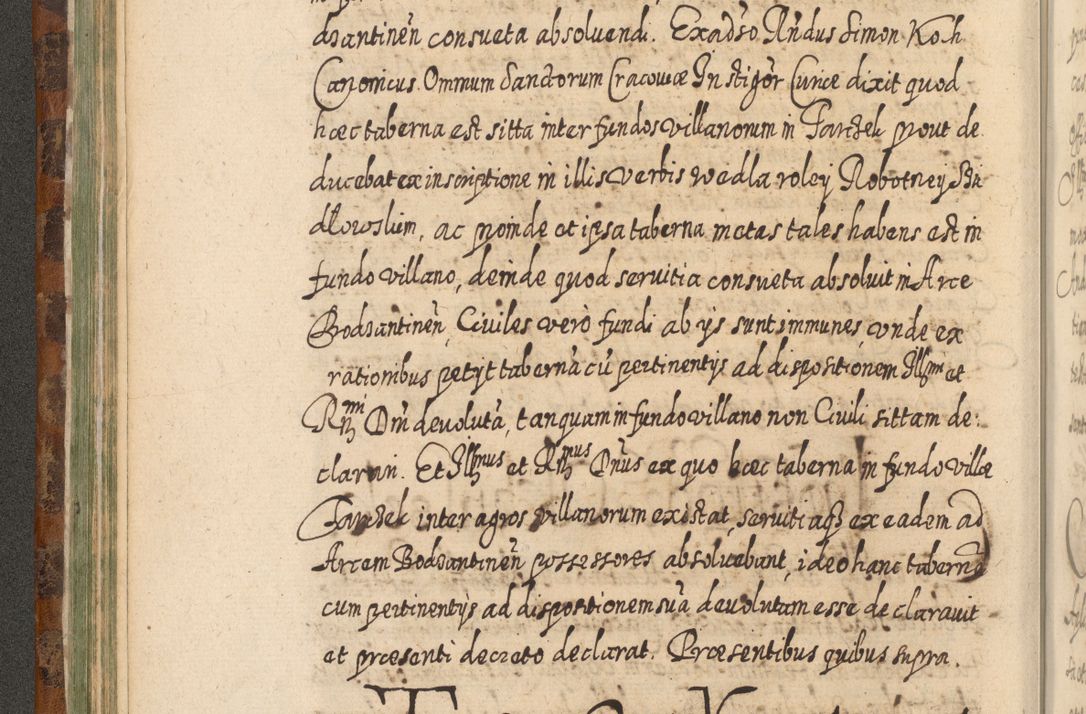 Zdjęcie nr 173 dla obiektu archiwalnego: Acta actorum, causarum spiritualium, civilium, criminalium, obligationum, quietationum, inscpritionum, cessionum, decimarum, testamentorum R. D. Martini Szyszkowski, episcopi Cracoviensis, ducis Severiensis in annis 1624 - 1626. Tomus tertius.