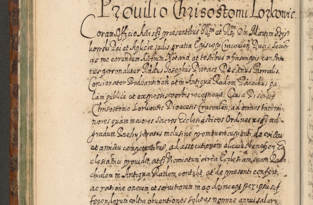 Zdjęcie nr 175 dla obiektu archiwalnego: Acta actorum, causarum spiritualium, civilium, criminalium, obligationum, quietationum, inscpritionum, cessionum, decimarum, testamentorum R. D. Martini Szyszkowski, episcopi Cracoviensis, ducis Severiensis in annis 1624 - 1626. Tomus tertius.