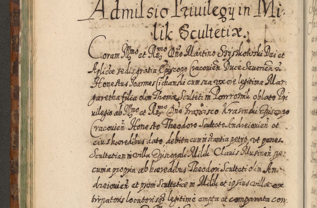 Zdjęcie nr 157 dla obiektu archiwalnego: Acta actorum, causarum spiritualium, civilium, criminalium, obligationum, quietationum, inscpritionum, cessionum, decimarum, testamentorum R. D. Martini Szyszkowski, episcopi Cracoviensis, ducis Severiensis in annis 1624 - 1626. Tomus tertius.