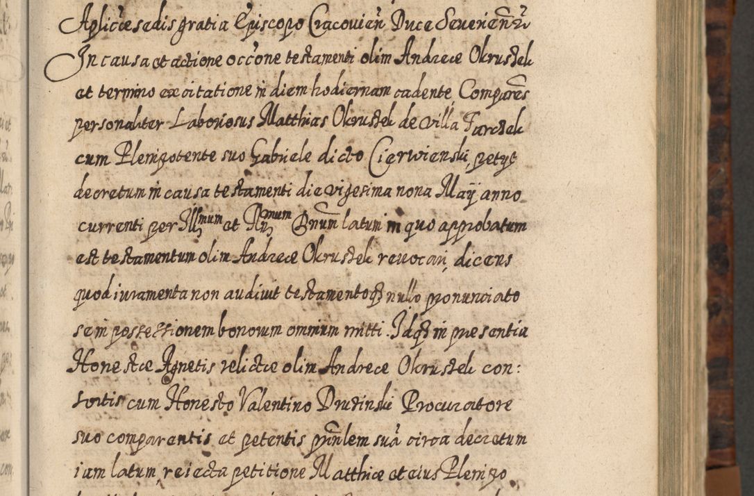 Zdjęcie nr 158 dla obiektu archiwalnego: Acta actorum, causarum spiritualium, civilium, criminalium, obligationum, quietationum, inscpritionum, cessionum, decimarum, testamentorum R. D. Martini Szyszkowski, episcopi Cracoviensis, ducis Severiensis in annis 1624 - 1626. Tomus tertius.