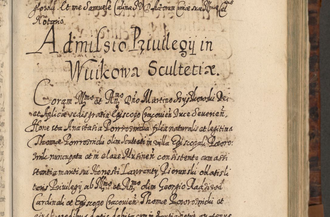 Zdjęcie nr 156 dla obiektu archiwalnego: Acta actorum, causarum spiritualium, civilium, criminalium, obligationum, quietationum, inscpritionum, cessionum, decimarum, testamentorum R. D. Martini Szyszkowski, episcopi Cracoviensis, ducis Severiensis in annis 1624 - 1626. Tomus tertius.