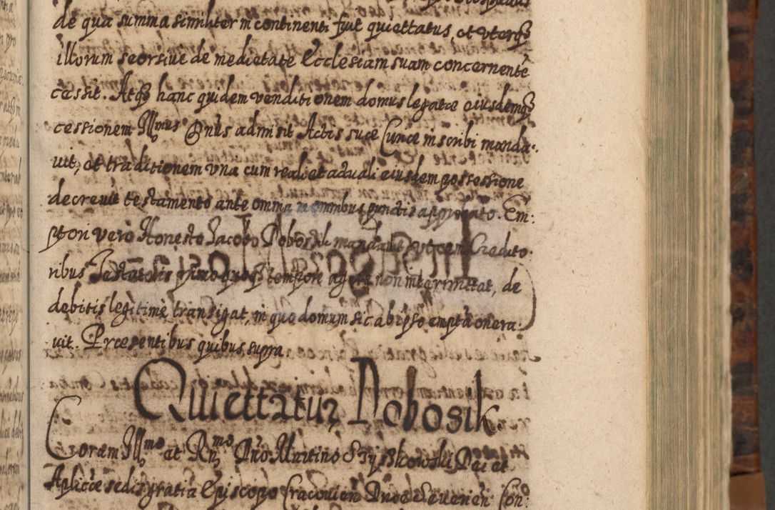 Zdjęcie nr 144 dla obiektu archiwalnego: Acta actorum, causarum spiritualium, civilium, criminalium, obligationum, quietationum, inscpritionum, cessionum, decimarum, testamentorum R. D. Martini Szyszkowski, episcopi Cracoviensis, ducis Severiensis in annis 1624 - 1626. Tomus tertius.