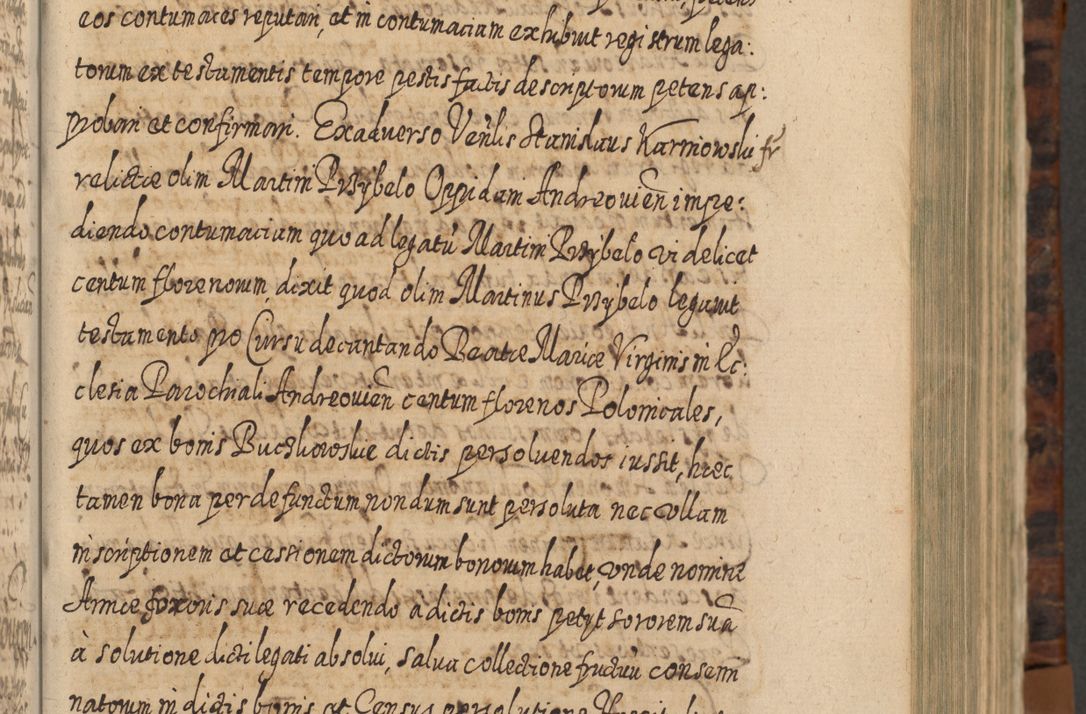 Zdjęcie nr 140 dla obiektu archiwalnego: Acta actorum, causarum spiritualium, civilium, criminalium, obligationum, quietationum, inscpritionum, cessionum, decimarum, testamentorum R. D. Martini Szyszkowski, episcopi Cracoviensis, ducis Severiensis in annis 1624 - 1626. Tomus tertius.