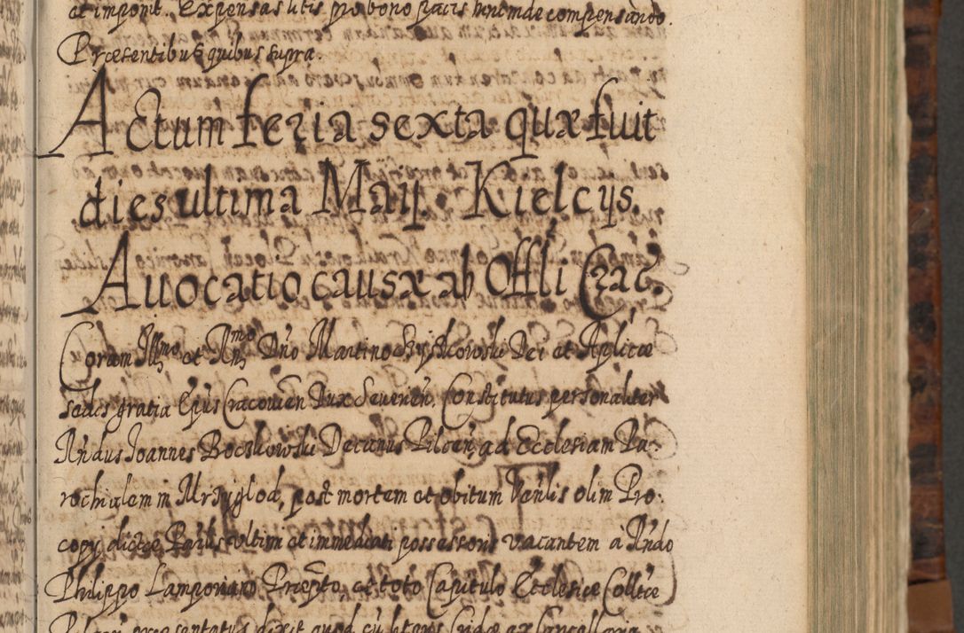 Zdjęcie nr 138 dla obiektu archiwalnego: Acta actorum, causarum spiritualium, civilium, criminalium, obligationum, quietationum, inscpritionum, cessionum, decimarum, testamentorum R. D. Martini Szyszkowski, episcopi Cracoviensis, ducis Severiensis in annis 1624 - 1626. Tomus tertius.
