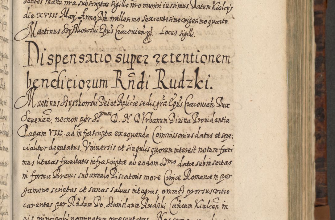 Zdjęcie nr 122 dla obiektu archiwalnego: Acta actorum, causarum spiritualium, civilium, criminalium, obligationum, quietationum, inscpritionum, cessionum, decimarum, testamentorum R. D. Martini Szyszkowski, episcopi Cracoviensis, ducis Severiensis in annis 1624 - 1626. Tomus tertius.