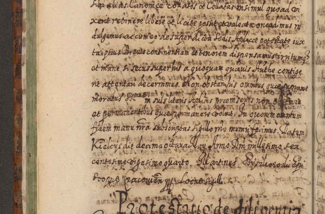 Zdjęcie nr 125 dla obiektu archiwalnego: Acta actorum, causarum spiritualium, civilium, criminalium, obligationum, quietationum, inscpritionum, cessionum, decimarum, testamentorum R. D. Martini Szyszkowski, episcopi Cracoviensis, ducis Severiensis in annis 1624 - 1626. Tomus tertius.