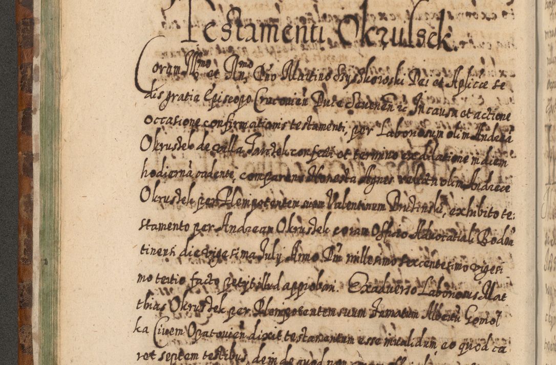 Zdjęcie nr 113 dla obiektu archiwalnego: Acta actorum, causarum spiritualium, civilium, criminalium, obligationum, quietationum, inscpritionum, cessionum, decimarum, testamentorum R. D. Martini Szyszkowski, episcopi Cracoviensis, ducis Severiensis in annis 1624 - 1626. Tomus tertius.