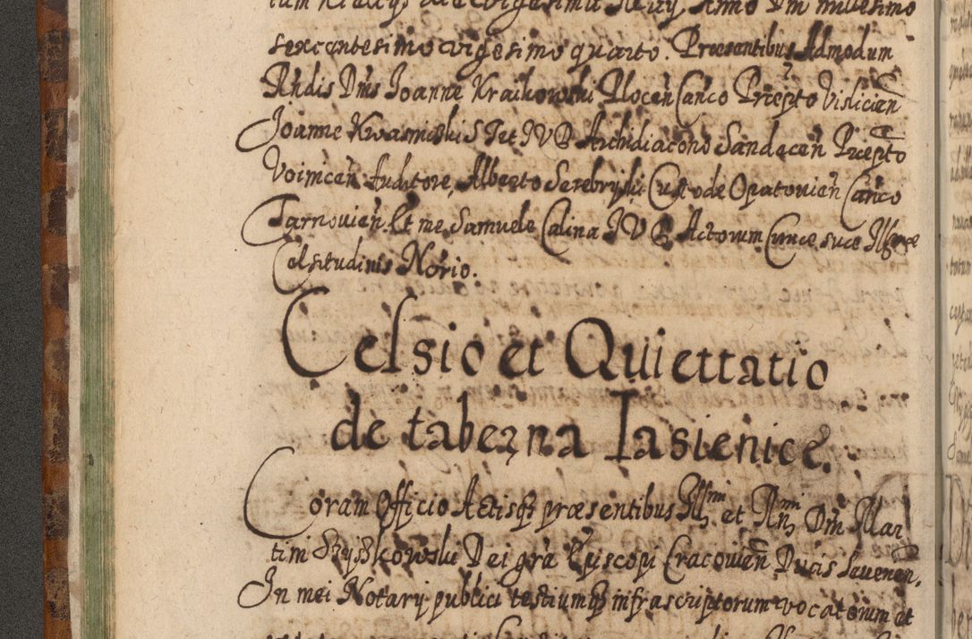 Zdjęcie nr 117 dla obiektu archiwalnego: Acta actorum, causarum spiritualium, civilium, criminalium, obligationum, quietationum, inscpritionum, cessionum, decimarum, testamentorum R. D. Martini Szyszkowski, episcopi Cracoviensis, ducis Severiensis in annis 1624 - 1626. Tomus tertius.