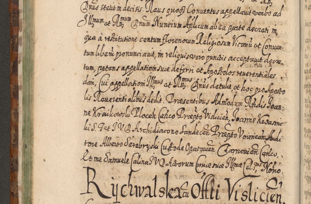Zdjęcie nr 111 dla obiektu archiwalnego: Acta actorum, causarum spiritualium, civilium, criminalium, obligationum, quietationum, inscpritionum, cessionum, decimarum, testamentorum R. D. Martini Szyszkowski, episcopi Cracoviensis, ducis Severiensis in annis 1624 - 1626. Tomus tertius.