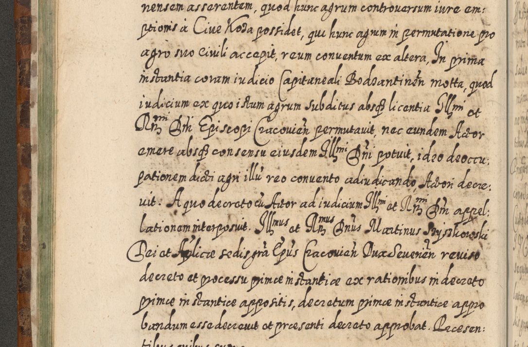 Zdjęcie nr 99 dla obiektu archiwalnego: Acta actorum, causarum spiritualium, civilium, criminalium, obligationum, quietationum, inscpritionum, cessionum, decimarum, testamentorum R. D. Martini Szyszkowski, episcopi Cracoviensis, ducis Severiensis in annis 1624 - 1626. Tomus tertius.
