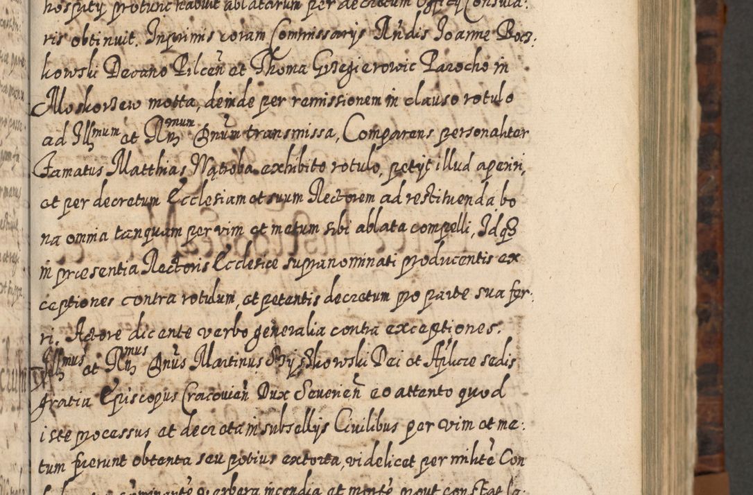 Zdjęcie nr 94 dla obiektu archiwalnego: Acta actorum, causarum spiritualium, civilium, criminalium, obligationum, quietationum, inscpritionum, cessionum, decimarum, testamentorum R. D. Martini Szyszkowski, episcopi Cracoviensis, ducis Severiensis in annis 1624 - 1626. Tomus tertius.